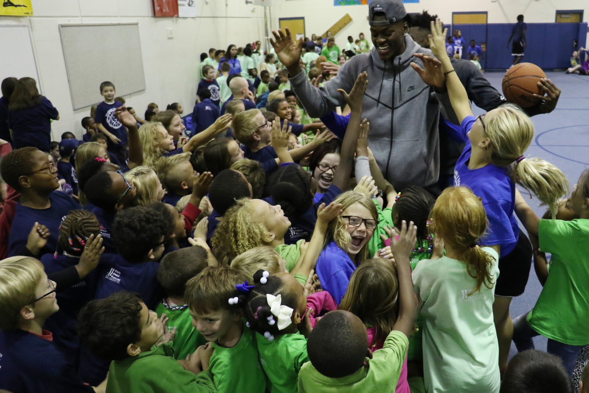 CoachCal.com: Wildcats Visit Picadome Elementary, Practice Servant Leadership