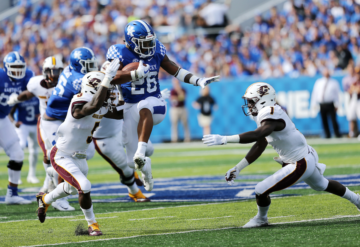 Benny Snell

Kentucky Football beats Central Michigan 35-20.

Photo by Britney Howard | UK Athletics