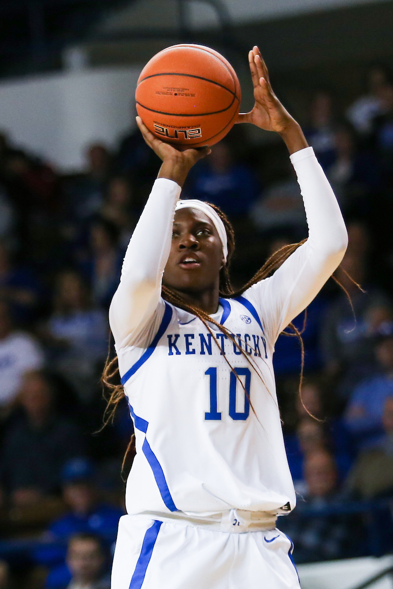 The UK women's basketball team falls to Texas A&M on Thursday, November 28, 2019.

Photo by Hannah Phillips | UK Athletics