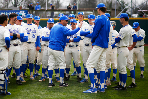 Team. Nick Mingione.

The UK baseball team beat South Carolina 10-5 to take the weekend series on Sunday, April 8, 2018, at Cliff Hagan Stadium in Lexington, Ky.

Photo by Chet White | UK Athletics