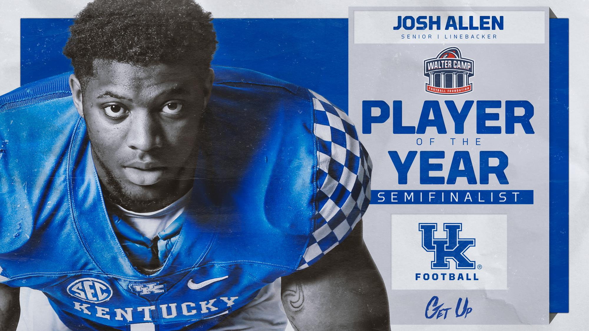 Josh Allen Named Walter Camp Player of the Year Semifinalist