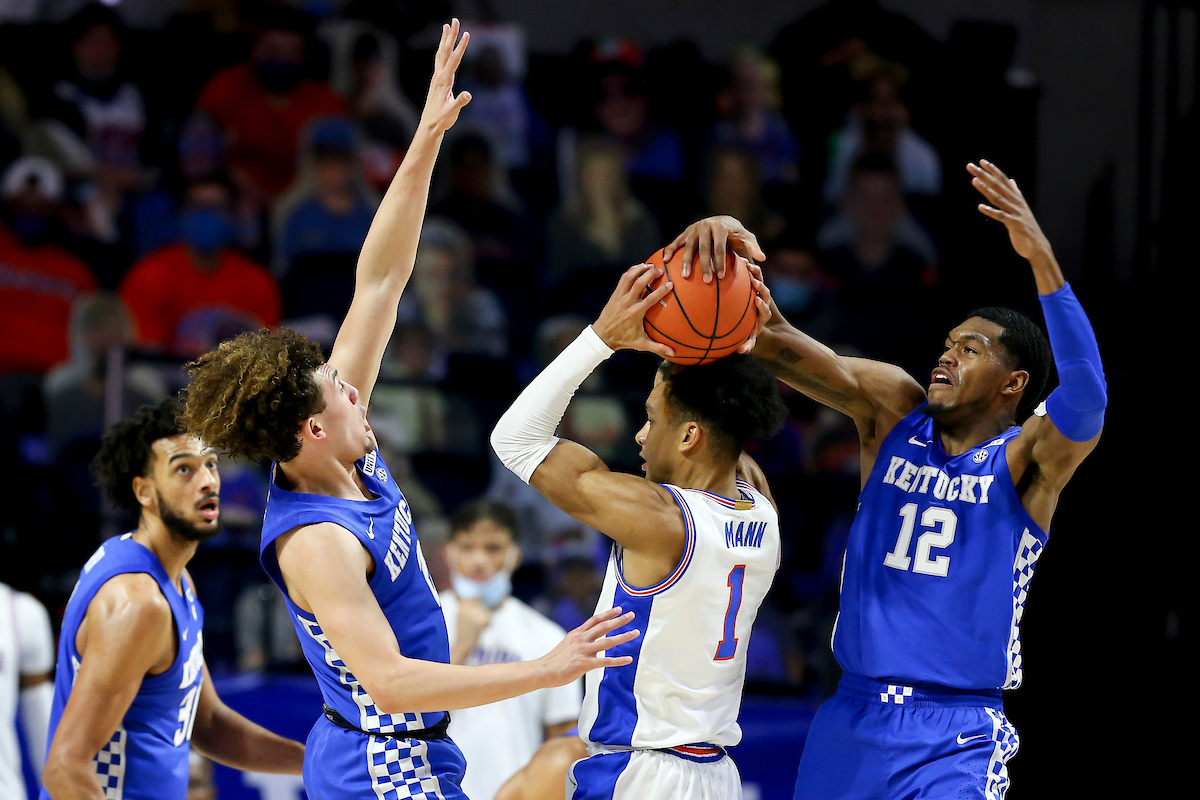 Devin Askew. Keion Brooks Jr. Olivier Sarr.

Kentucky beat Florida 76-58 at the O’Connell Center in Gainesville, Fla.

Photo by Chet White | UK Athletics