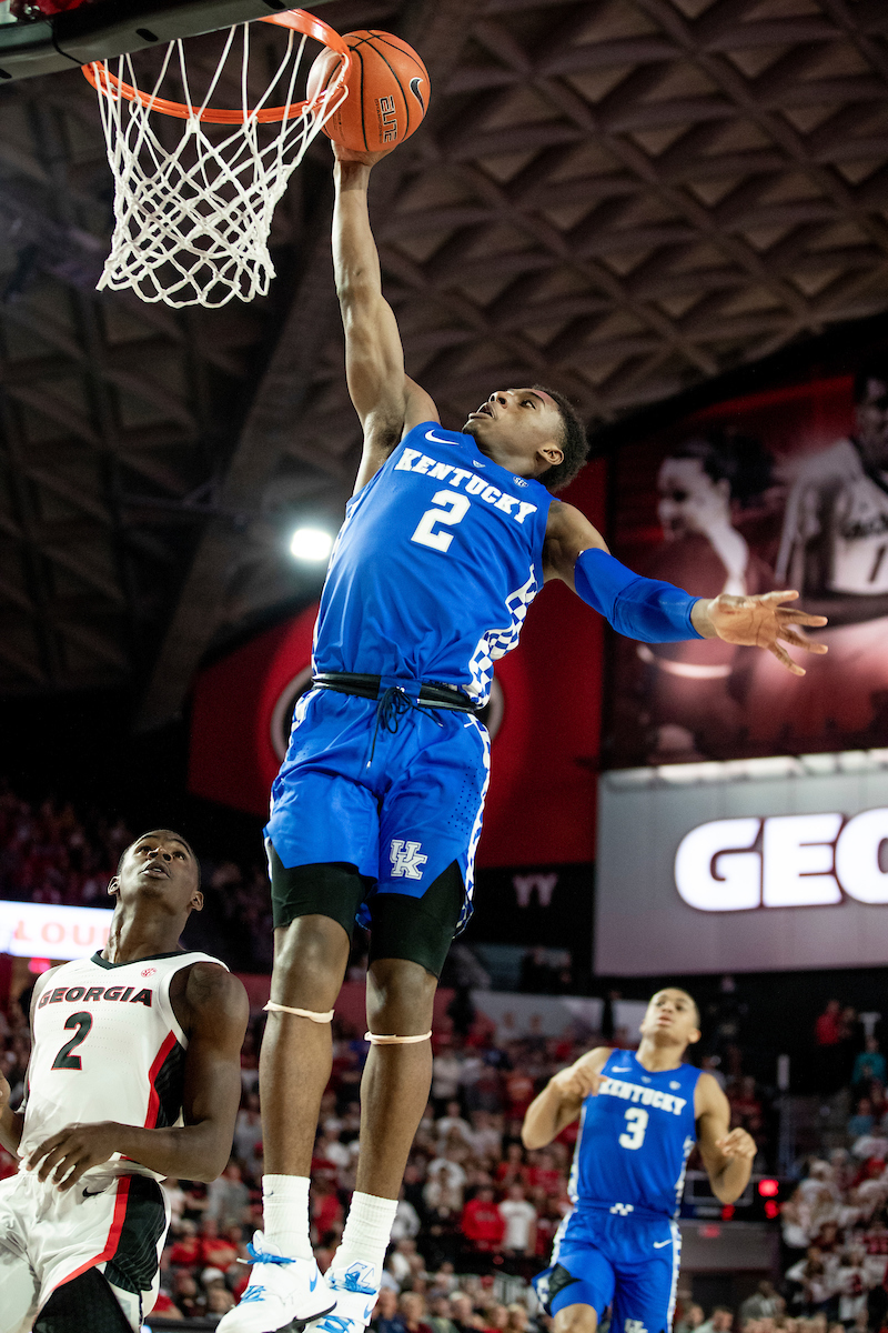 Ashton Hagans.

Kentucky beat Georgia 69-49 at Stegeman Coliseum in Athens, Ga., on Tuesday, January 15, 2019.

Photo by Chet White | UK Athletics