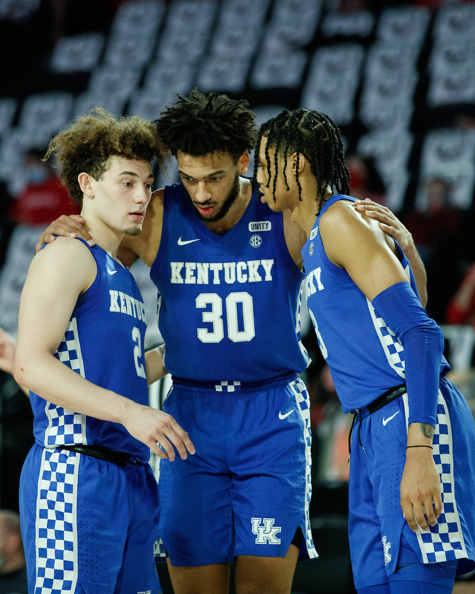 Olivier Sarr. Brandon Boston Jr. Devin Askew.

Kentucky falls to Georgia, 63-62.

Photo by Elliott Hess | UK Athletics