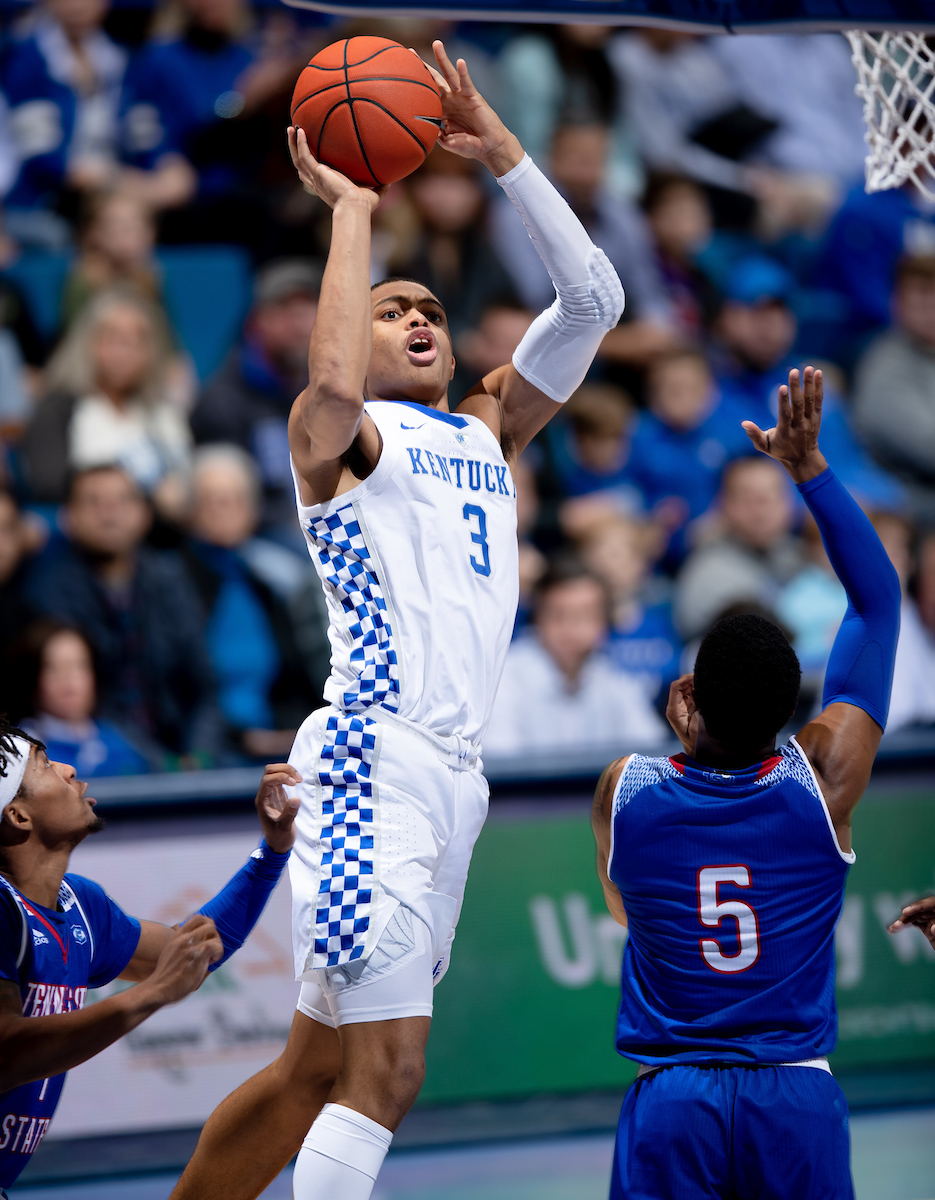 KELDON JOHNSON.

Kentucky beat Tennessee State, 77-62.


Photo by Elliott Hess | UK Athletics