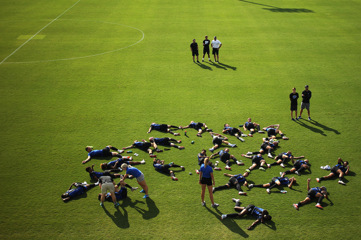 Team.

Kentucky men's soccer in action again S. Louis University in an exhibition match on Sunday, August 12th, 2018 at The Bell in Lexington, Ky.

Photo by Quinlan Ulysses Foster I UK Athletics