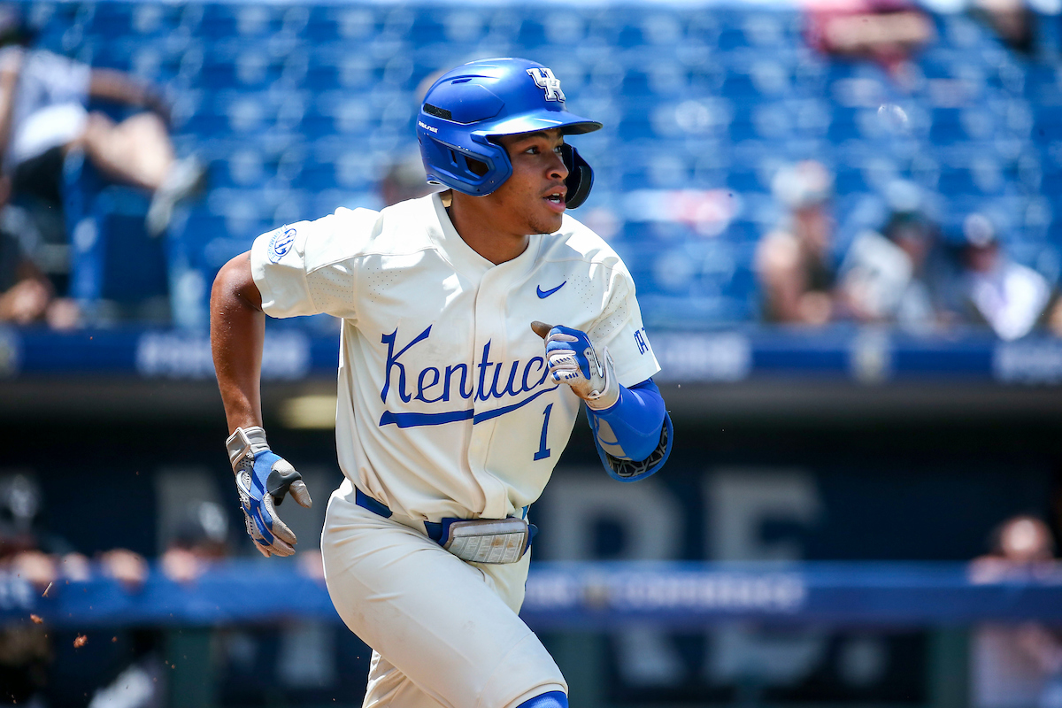 Daniel Harris IV. 

Kentucky beats Vanderbilt 10-2.

Photo by Sarah Caputi | UK Athletics
