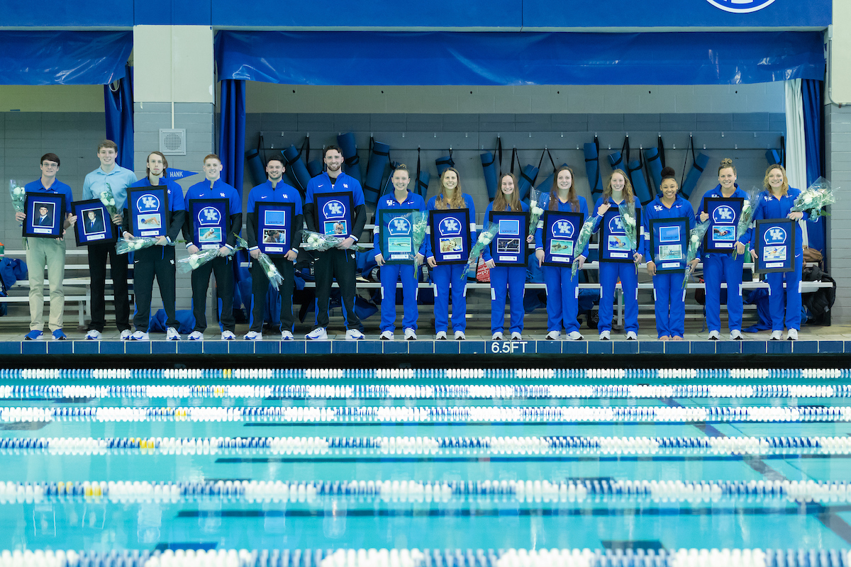 Kentucky Women's team beats Louisville 200.5-99.5
Kentucky Men's team falls to Louisville 111-188.

Photo by Grant Lee | UK Athletics
