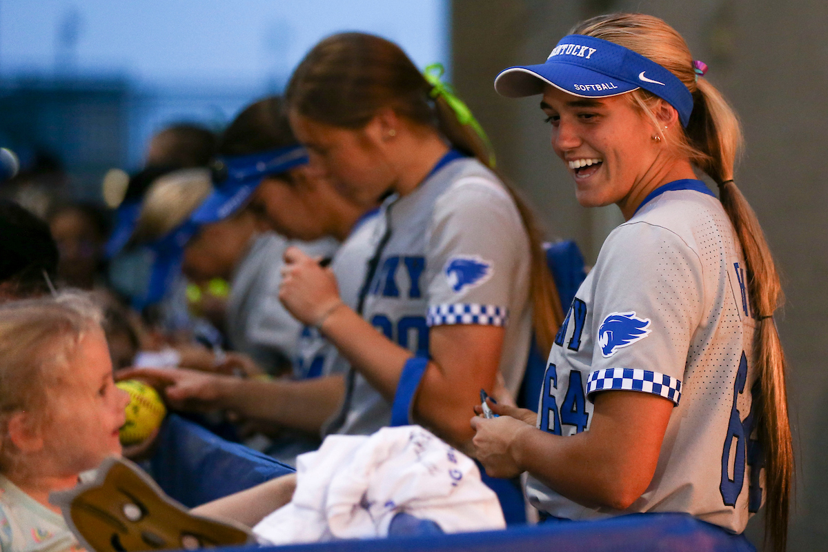 Ella Emmert.

Kentucky beats Mississippi State 7-3.

Photo by Grace Bradley | UK Athletics