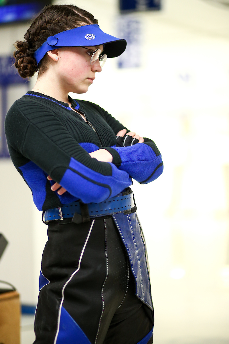 Mary Tucker. 

Kentucky beat Memphis. 

Photo by Eddie Justice | UK Athletics