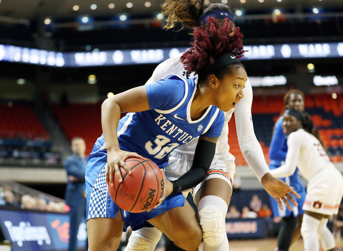 The UK Women's Basketball team beat Auburn.
Photo by Britney Howard | UK Athletics