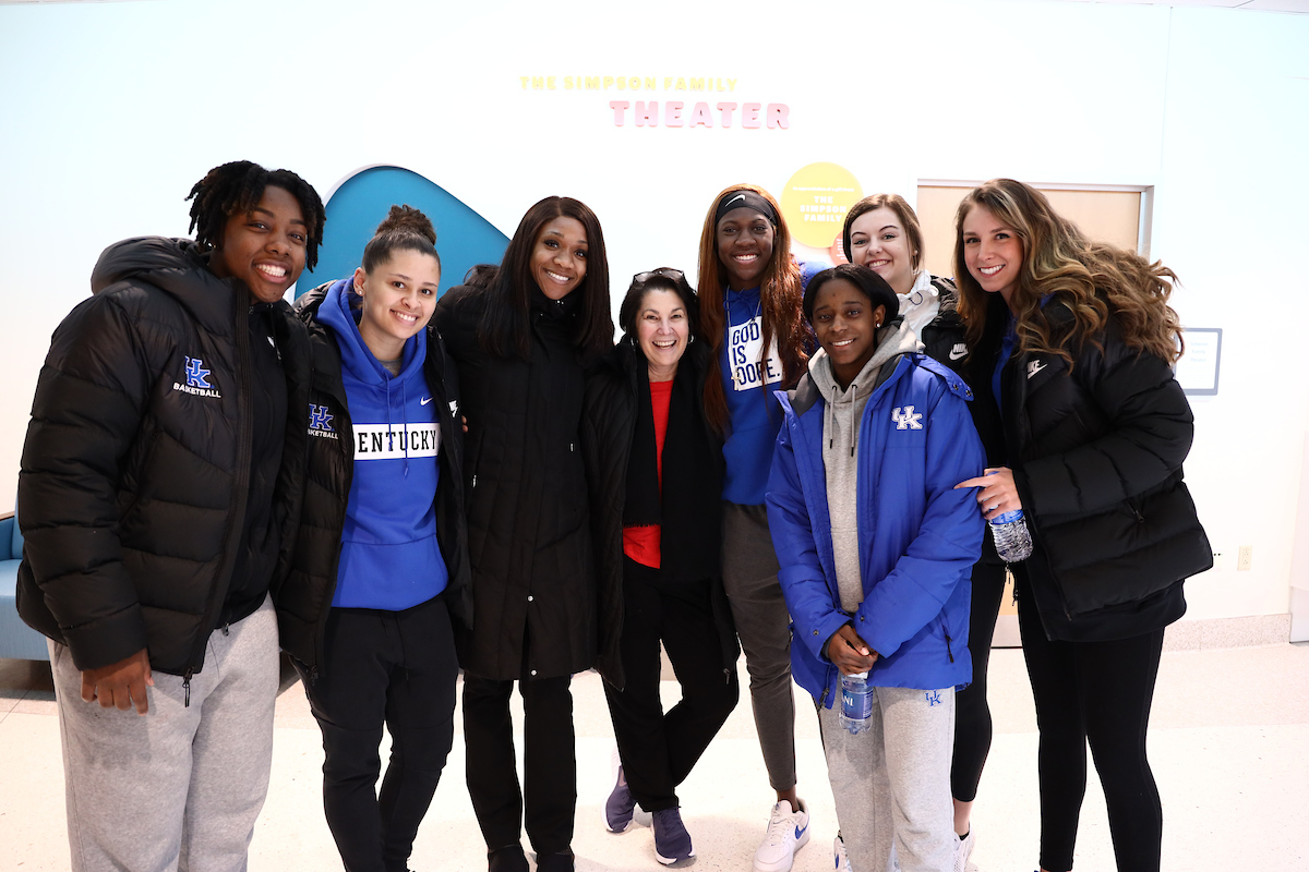 Team. 

Kentucky WBB visits children at the Kentucky Children’s Hospital.

Photo by Eddie Justice | UK Athletics