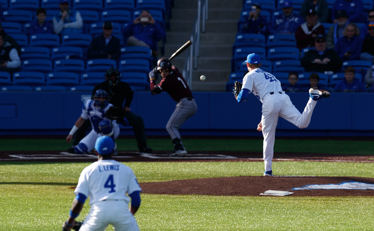 First pitch.


Kentucky baseball defeated EKU 7-3 on opening day at Kentucky Proud Park. 

Photo by Elliott Hess | UK Athletics