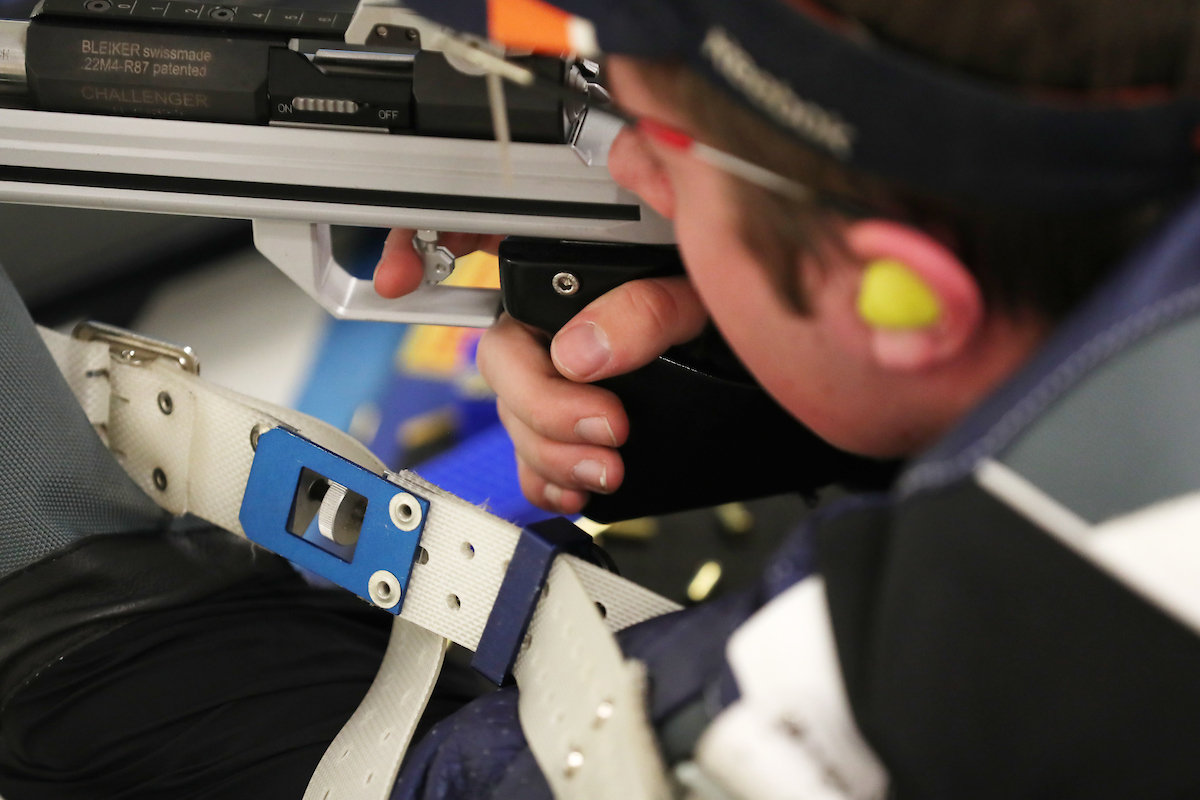 Rifle faces Akron. 

Photo by Britney Howard  | UK Athletics
