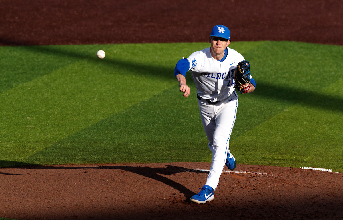 Grant Macciocchi.


Kentucky baseball defeated EKU 7-3 on opening day at Kentucky Proud Park. 

Photo by Elliott Hess | UK Athletics