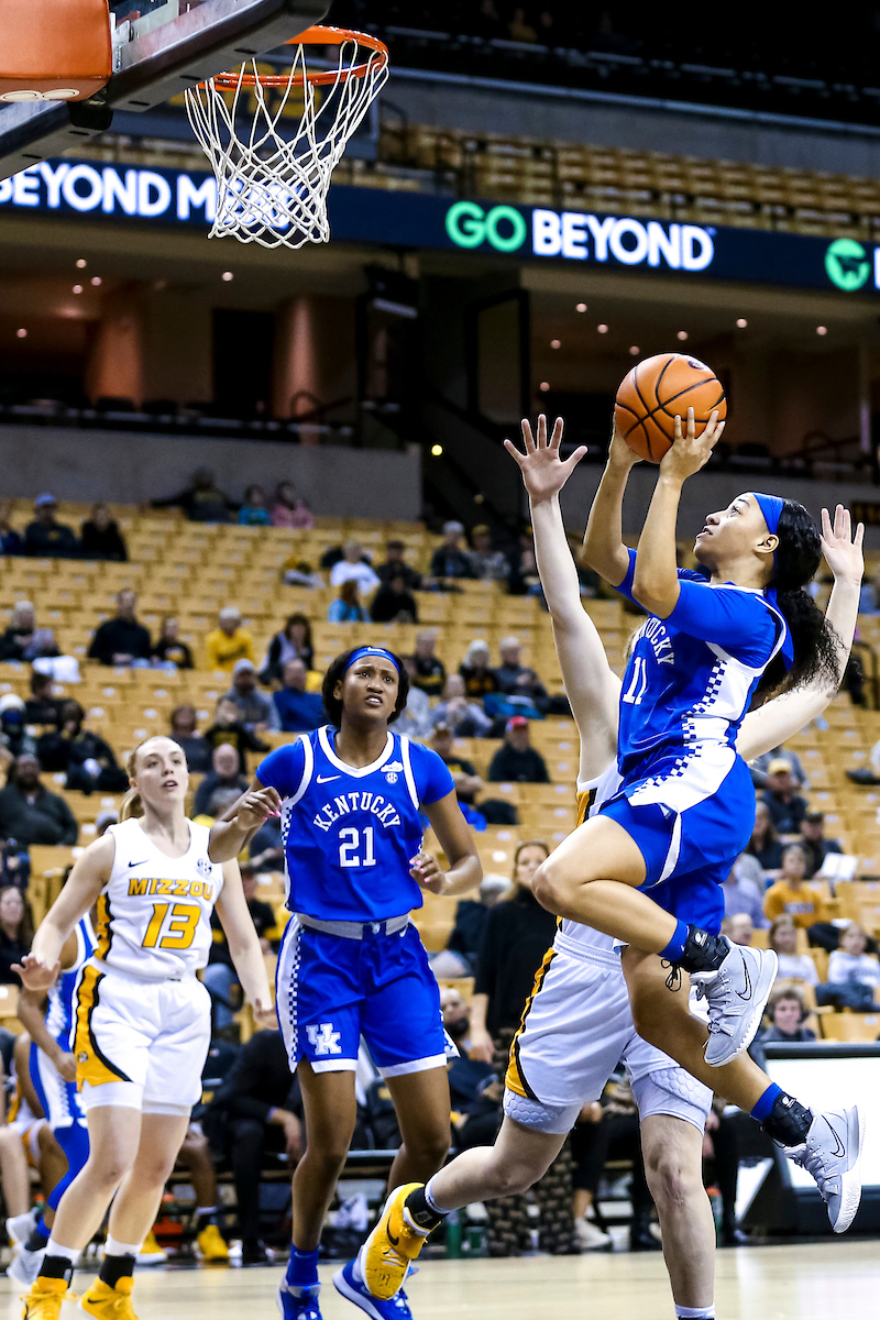 Jada Walker.

Kentucky defeats Missouri 78-63.

Photo by Eddie Justice | UK Athletics