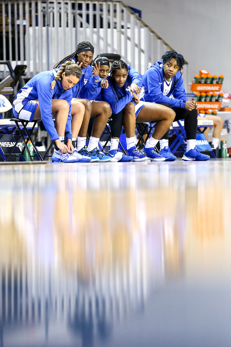 Starters. 

Kentucky beats Worfford 98-37.

Photo by Eddie Justice | UK Athletics