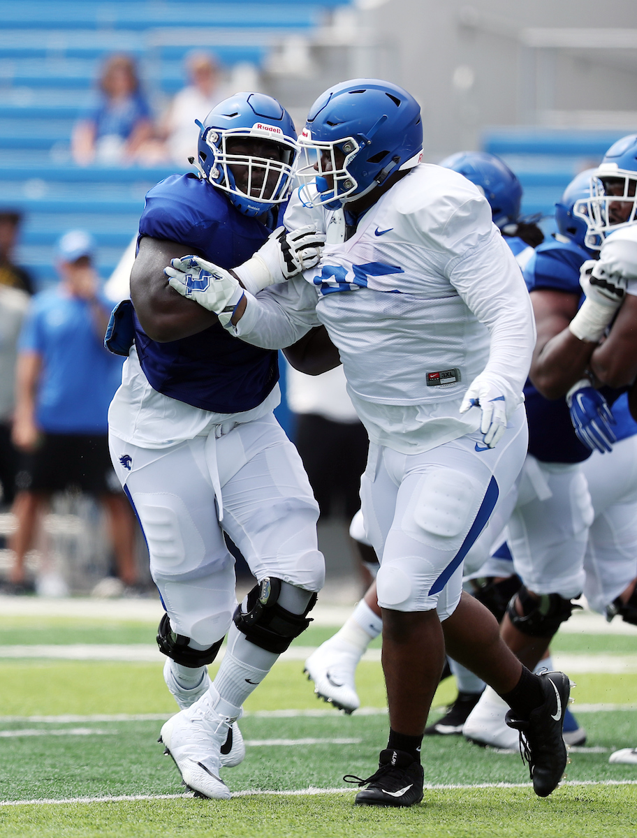 Football training camp Saturday, August 11,  2018. 

Photo by Britney Howard | UK Athletics