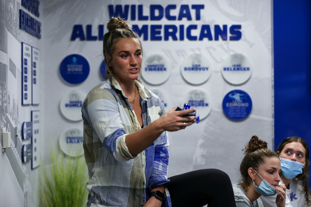 Kentucky Volleyball receives their National Championship rings.

Photo by Grace Bradley | UK Athletics
