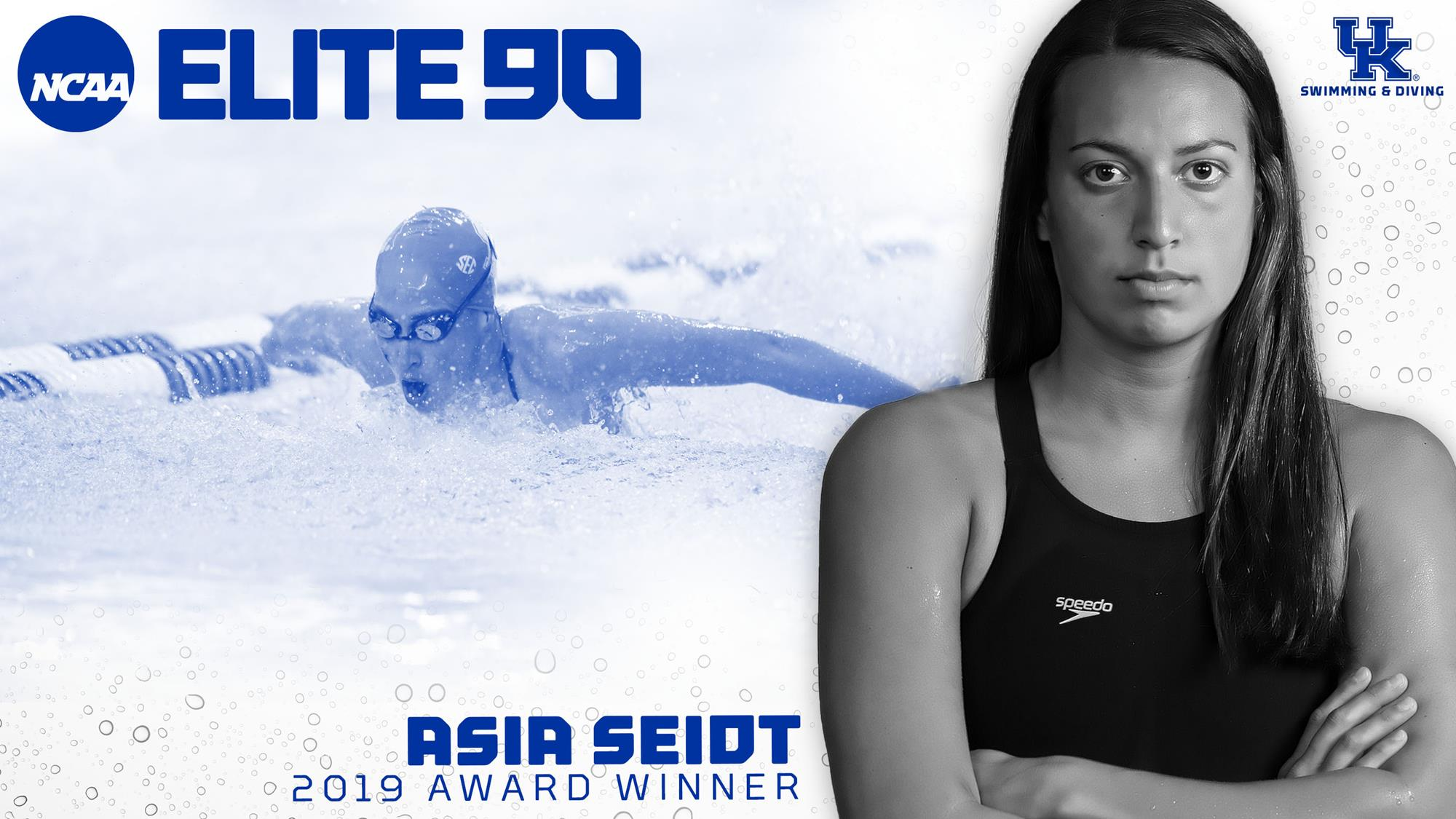 NCAA Honors Junior Swimmer Seidt with Elite 90 Award