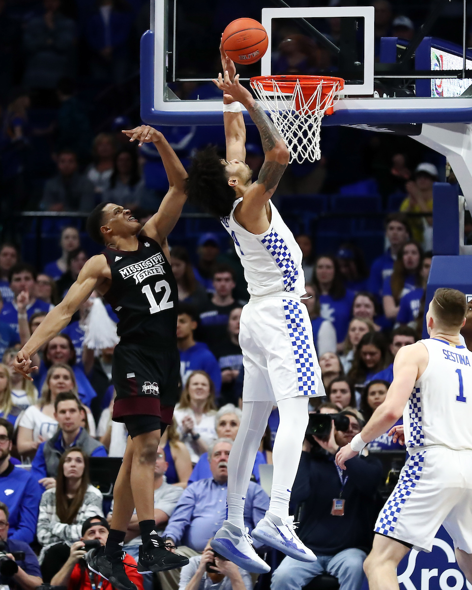 Nick Richards.

Kentucky beat Miss St. 80-72.

Photo by Elliott Hess | UK Athletics