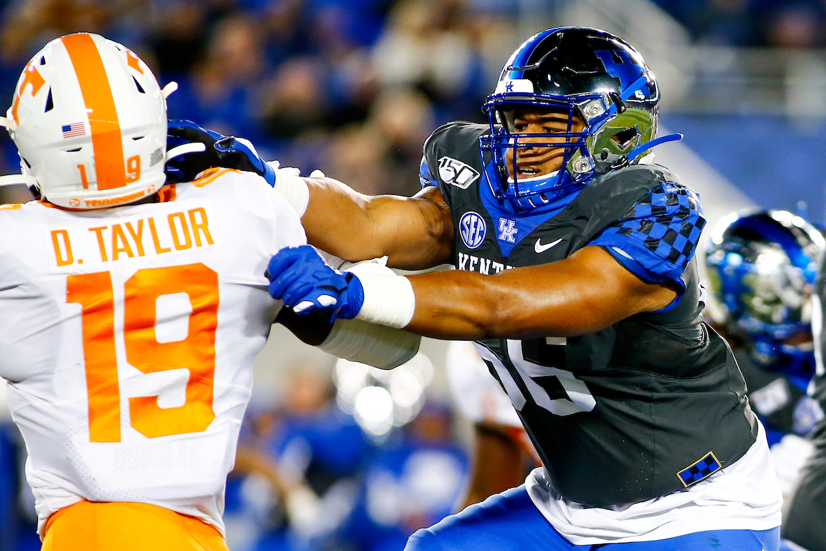 Naasir Watkins. 

Kentucky falls to Tennessee  17-13.

Photo By Barry Westerman | UK Athletics