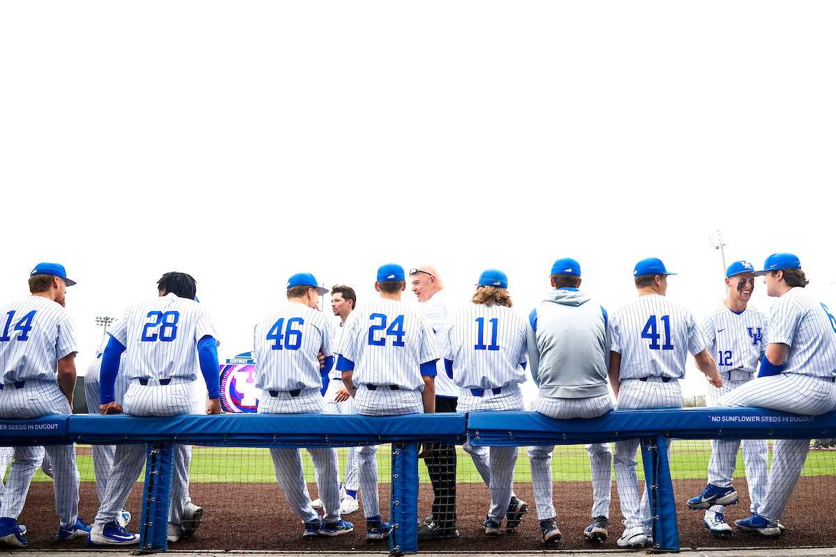 Dugout.

Kentucky beats Bellarmine 10-1.

Photo by Eddie Justice | UK Athletics