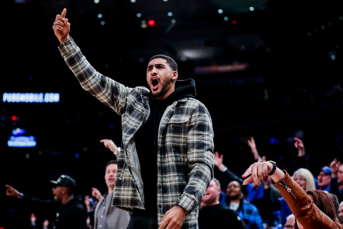 Obi Toppin.

Kentucky loses to Duke 79-71 in the Champions Classic at Madison Square Garden in New York on Nov. 9, 2021.

Photos by Chet White | UK Athletics