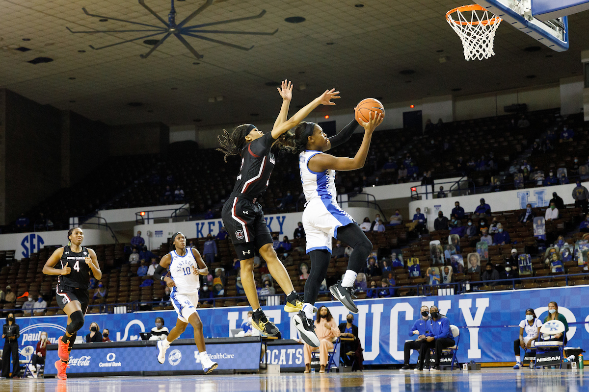 Robyn Benton.

Kentucky falls to South Carolina 75-70.

Photo by Elliott Hess | UK Athletics