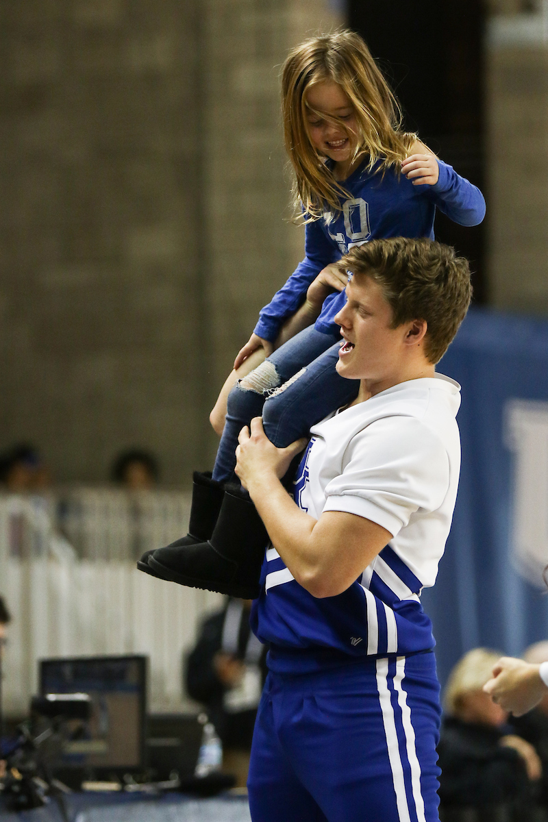 Cheerleaders. Fans. 

UK Women's Basketball beat High Point University 71-49 at Memorial Coliseum  on Sunday, November 18th, 2018.

Photo by Eddie Justice | UK Athletics