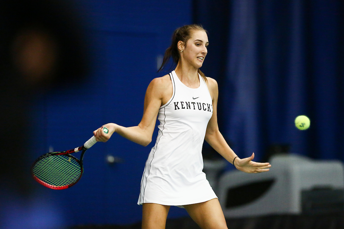 Anastasia Tkachenko.

Kentucky beat Kennesaw State 7-0.

Photo by Hannah Phillips | UK Athletics