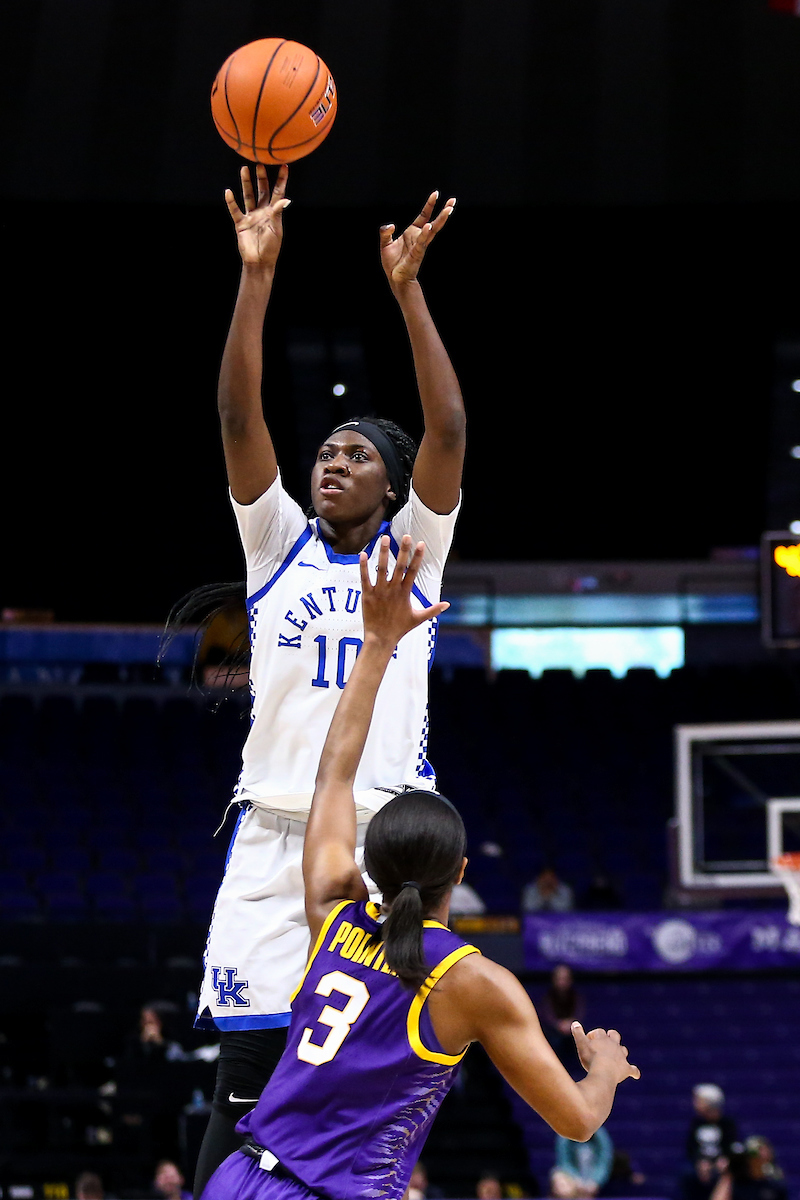Rhyne Howard. 

Kentucky falls to LSU 65-59. 

Photo by Eddie Justice | UK Athletics