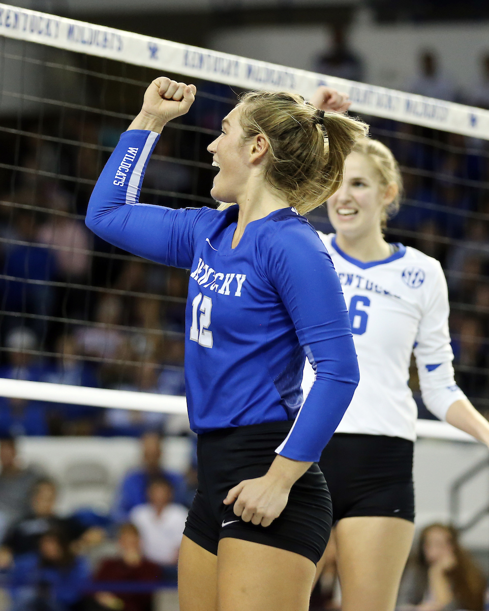 Gabby Curry

UK volleyball beats Purdue in the second round of the NCAA Tournament.  

Photo by Britney Howard  | UK Athletics