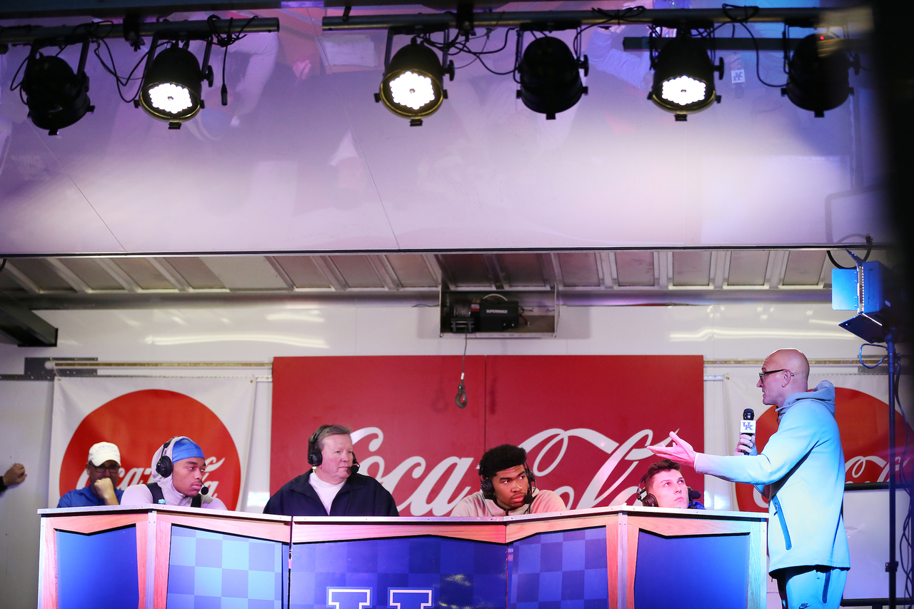 PJ Washington. Nick Richards. Tyler He

Madness campout. 180927.

Photo by Chet White | UK Athletics