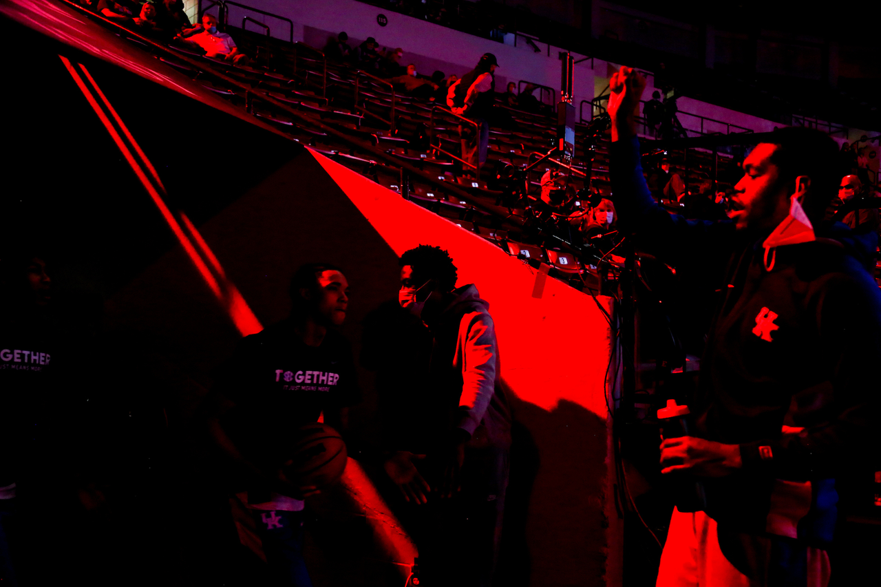 Terrence Clarke. Brandon Boston Jr. Keion Brooks Jr.

Kentucky beat Mississippi State 78-73 in Starkville.

Photo by Chet White | UK Athletics