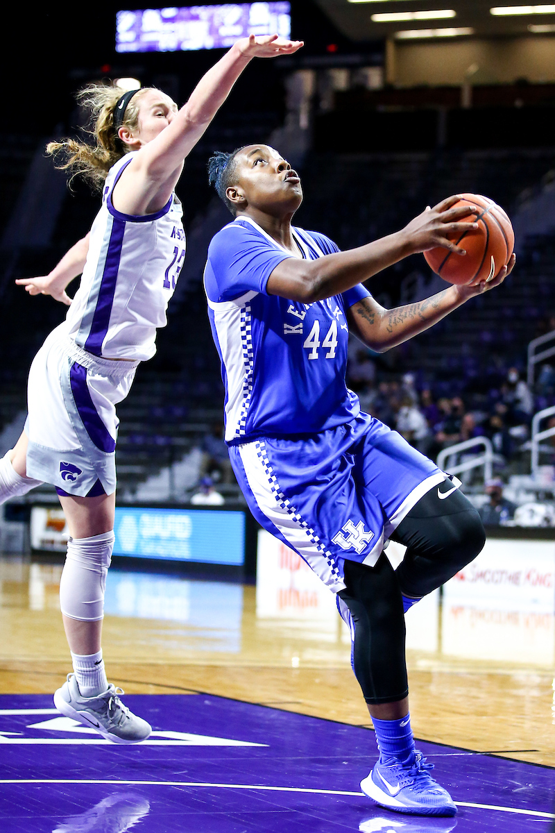Dreuna Edwards.  

Kentucky beat Kansas State 60-49.

Photo by Eddie Justice | UK Athletics