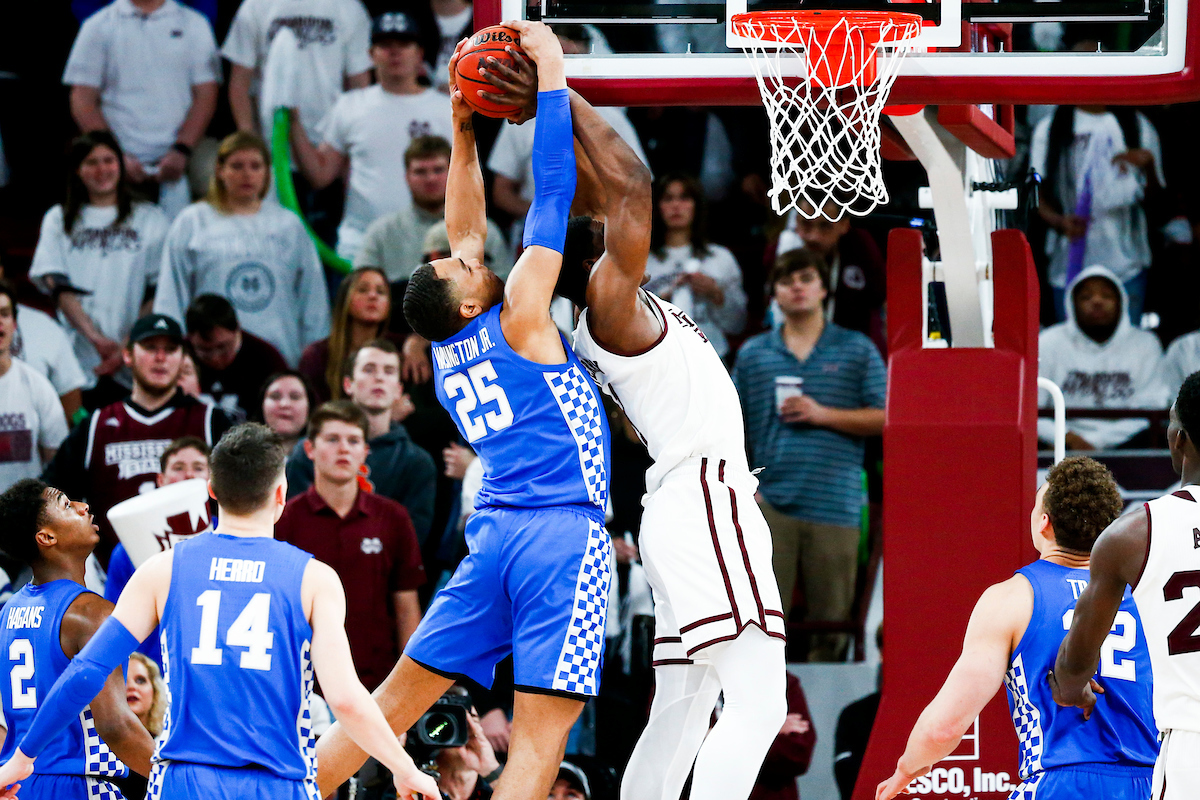 PJ Washington.

Kentucky beat Mississippi State 71-67 at Humphrey Coliseum in Starkville, MS.

Photo by Chet White | UK Athletics