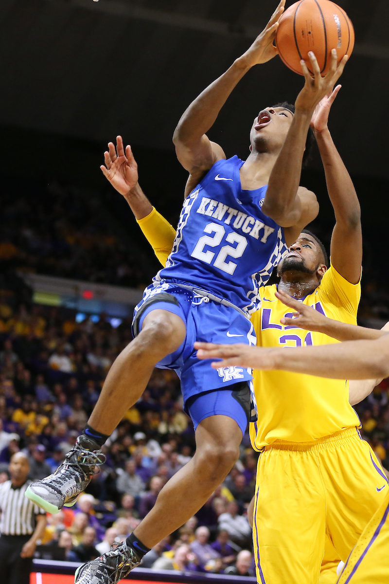 Shai Gilgeous-Alexander.

The University of Kentucky men's basketball team beat LSU 74-71 at the Pete Maravich Assembly Center in Baton Rouge, La., on Wednesday, January 3, 2018.

Photo by Chet White | UK Athletics