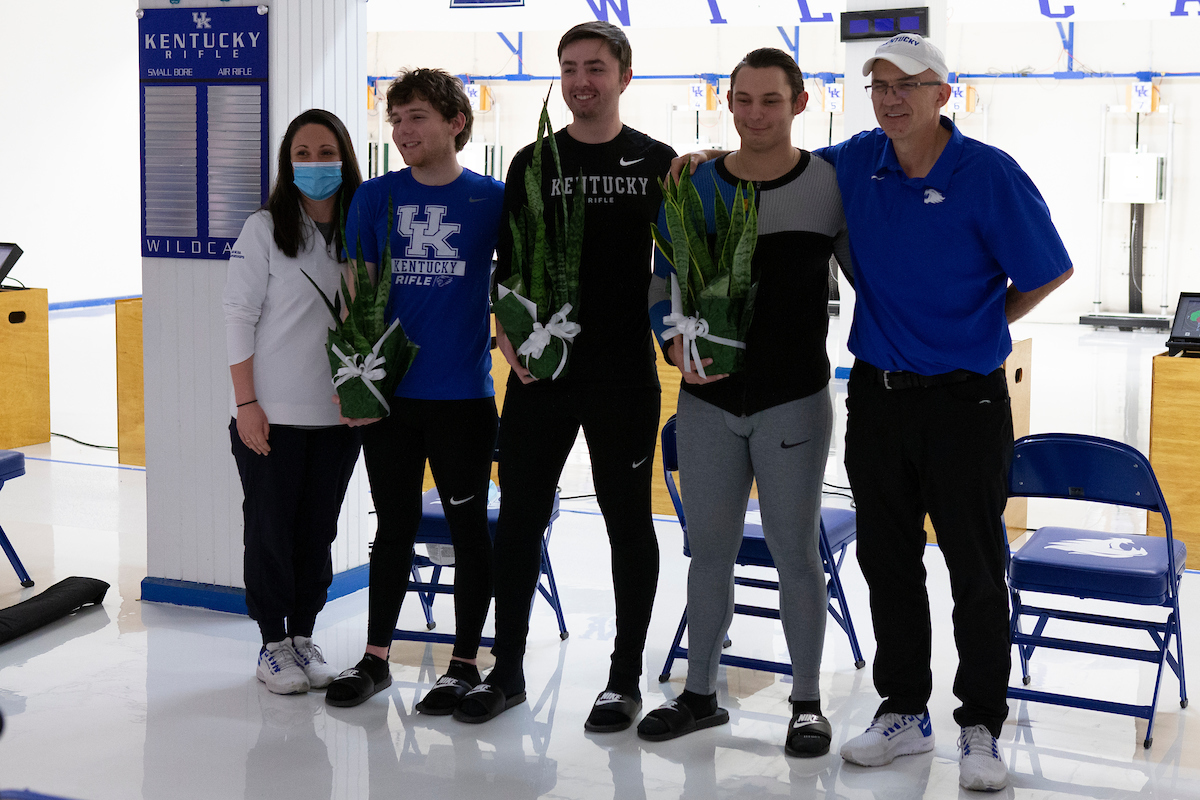 Mitchell Nelson. Will Shaner. Richard Clark. 

Kentucky NCAA Rifle Qualifier. 

Photo By Barry Westerman | UK Athletics