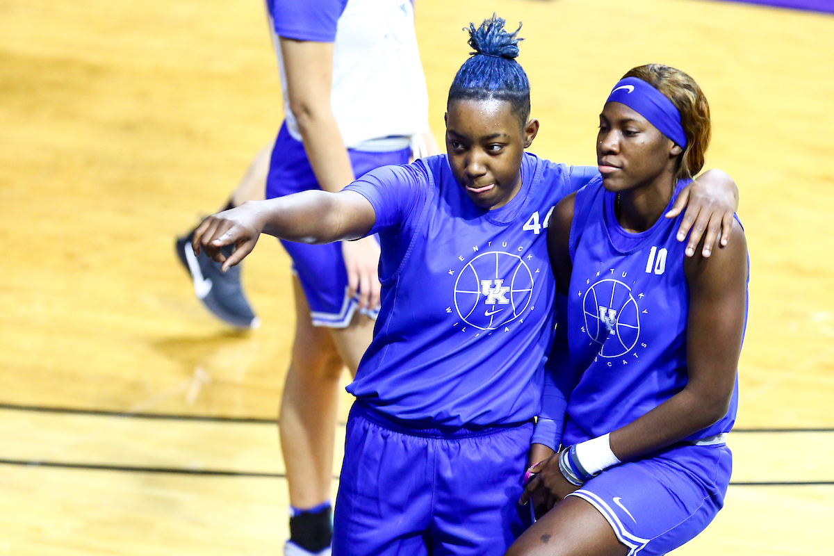 Dreuna Edwards. Rhyne Howard.  

Kentucky WBB Practice.

Photo by Eddie Justice | UK Athletics