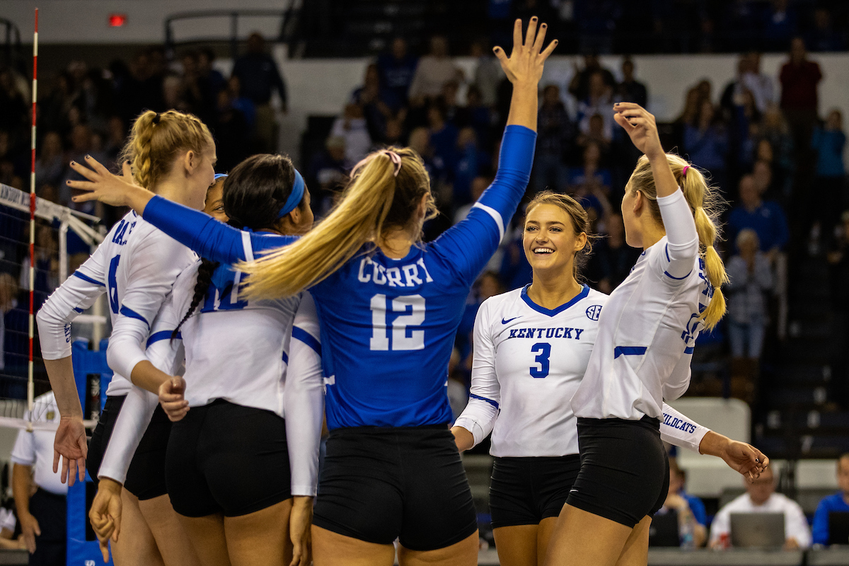 UK volleyball defeats Alabama 3-0 at Memorial Coliseum on , Sunday Nov. 11, 2018  in Lexington, Ky. Photo by Mark Mahan