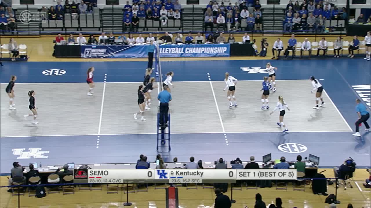 VB: Kentucky 3, SEMO 0 (NCAA 1st Round Highlights)