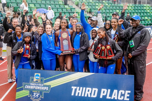 Day Four. The UK women’s track and field team placed third at the NCAA Track and Field Outdoor Championships at Hayward Field in Eugene, Or.Photo by Chet White | UK Athletics