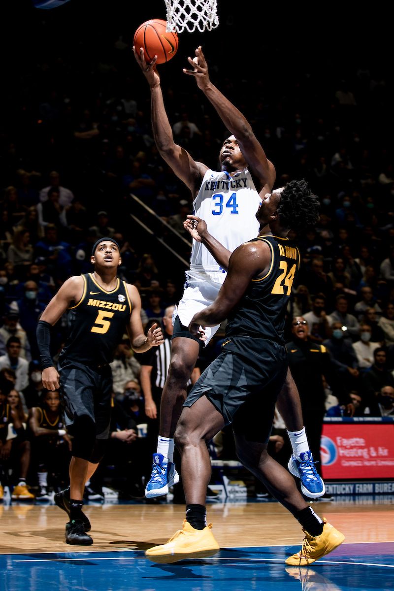 Oscar Tshiebwe.

Kentucky beat Missouri 83-56.

Photos by Chet White | UK Athletics