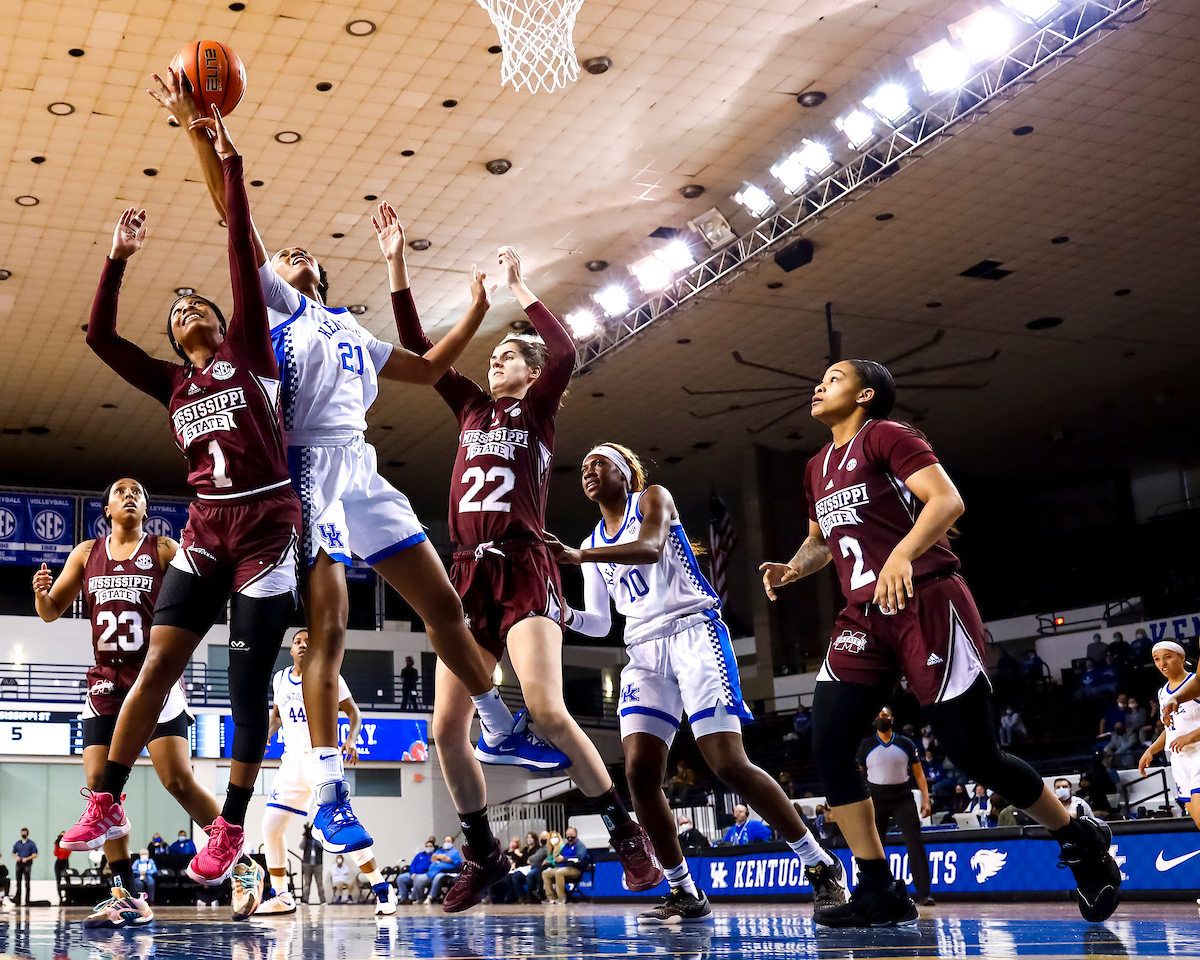 Nyah Leveretter.

Kentucky beats Mississippi State 81-74.

Photo by Eddie Justice | UK Athletics