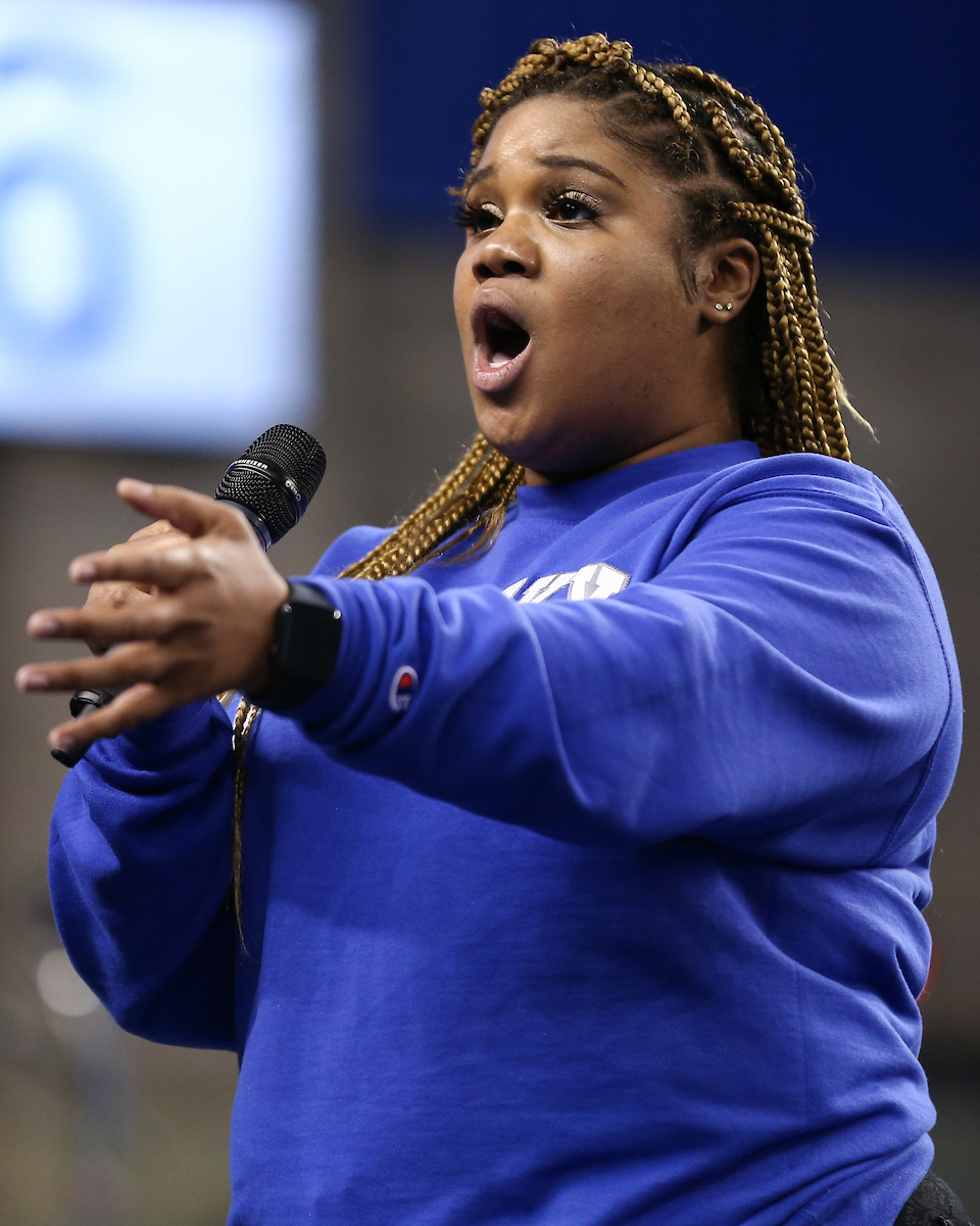 National Anthem.

Kentucky defeats Michigan State on Senior night.

Photo by Tommy Quarles | UK Athletics