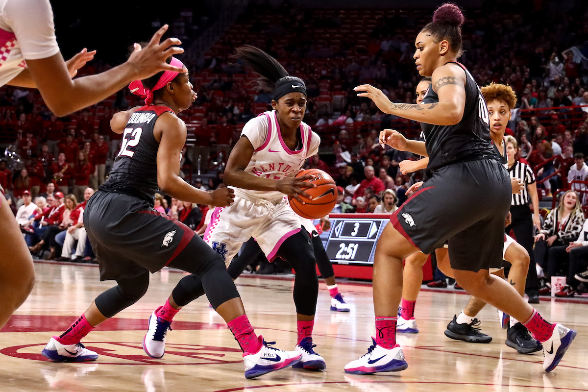 Chasity Patterson. 

Kentucky falls to Arkansas 103-85.

Photo by Eddie Justice | UK Athletics