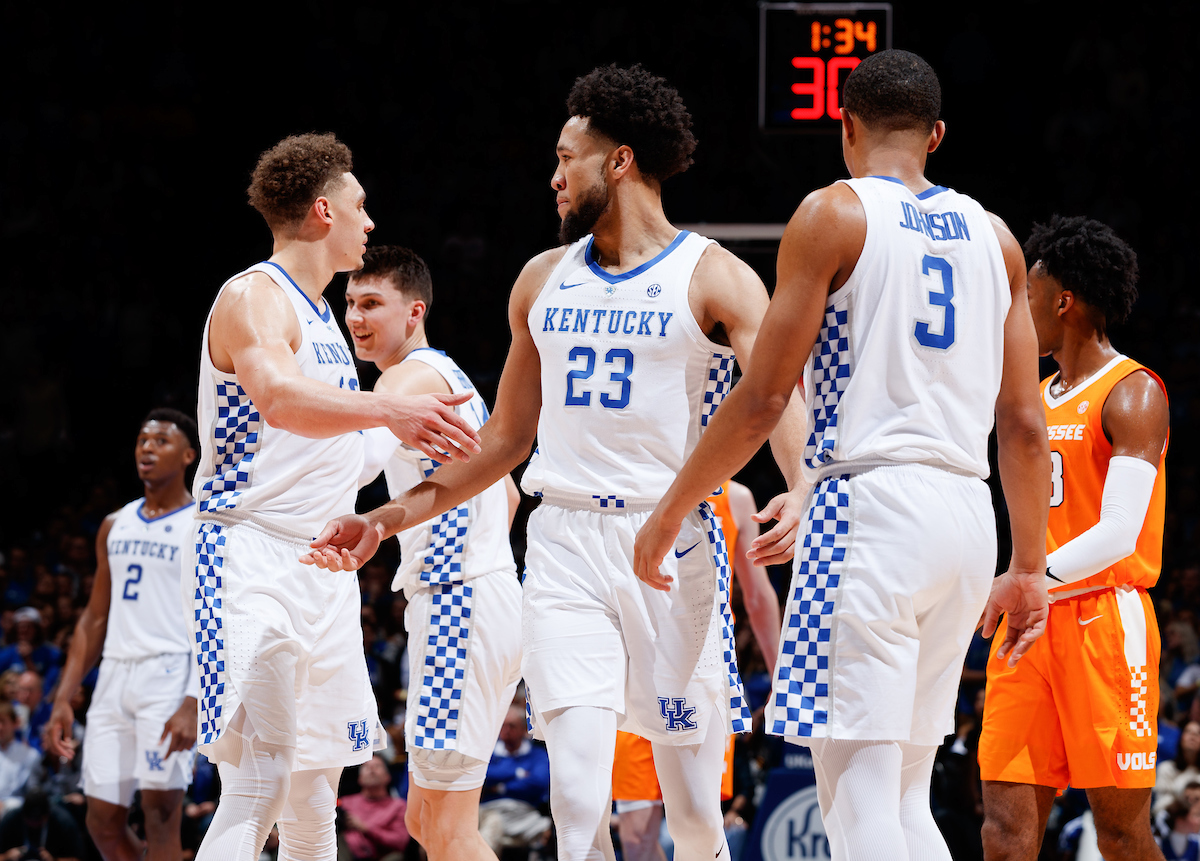 Team.


Kentucky beat Tennessee 86-69.

Photo by Elliott Hess | UK Athletics