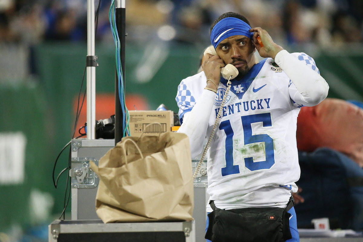 Stephen Johnson.

The University of Kentucky football team falls to Northwestern 23-24 in the Music City Bowl on Friday, December 29, 2017, at Nissan Field in Nashville, Tn.

Photo by Chet White | UK Athletics