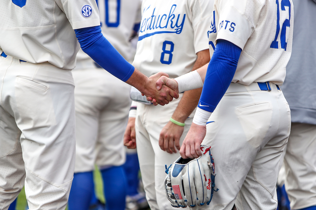 Mason Moore and Chase Estep.

Kentucky beats Ole Miss 9-2.

Photo by Sarah Caputi | UK Athletics